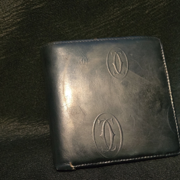 Cartier Other - Cartier Black Leather Card Holder